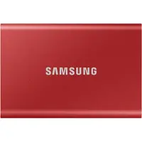 Samsung Portable SSD T7, 500 GB, USB Typ-C, 3.2 Gen 2 (3.1 Gen 2), 1050 MB/s, Passwortschutz, Rot
