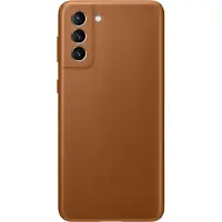 Samsung Original Leather Backcover für das Galaxy S21 Plus - Braun
