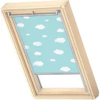 Velux Verdunkelungsrollo Kids blauer Himmel manuell Rahmen aluminium DKL U04 4660S