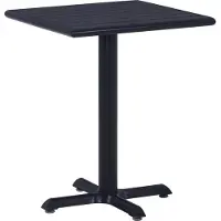 vidaXL Gartentisch Schwarz 60x60x75 cm