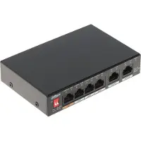 Dahua Technology PFS3006-4GT-60-V2, Gigabit Ethernet (10/100/1000), Power over Ethernet (PoE), Wandmontage