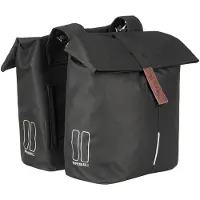 Basil City Doppelpacktasche 28-32l schwarz 2023 Gepäckträgertaschen