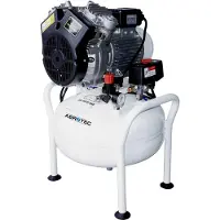 Aerotec Kompressor AEROMEDIC XTR 2V-25L, 72 dB(A), 600W, 230V, 8 bar, ölfrei, mit Druckminderer & Manometer, Kesselinhalt 25L