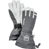 Hestra Army Leather Heli Ski, Skihandschuhe, grau