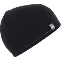 Icebreaker Mütze Pocket Hat Black Gritstone Heather Unisex