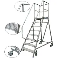 Krause Podestleiter 7 Stufen Alu Leiter
