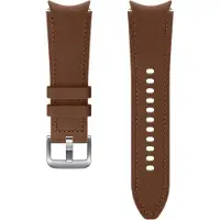 Samsung Original Hybrid Leather Band S/M für das Galaxy Watch / Watch 3 / Watch 4 / Active 2 / 4 : 40-41-42-44mm - Braun