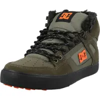 Dc-shoes Pure Hi Top WC Herren Schnürung Lässige Turnschuhe Olive – 8,5 Großbritannien - 42,5 EU - 9,5 US