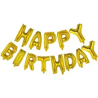 Globos Nordic Folienballontext Alles Gute zum Geburtstag Gold