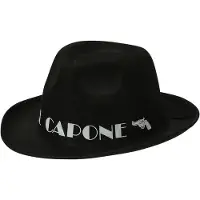 Widmann Schwarzer Al Capone Gangster Hut aus Filz