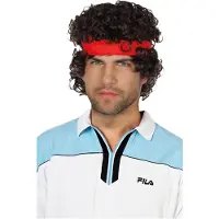 Coppens Tennisstar Perücke - Kostüm Perücke für Fasching