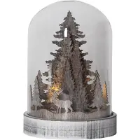 Star Trading LED Lichtobjekt Kupol Wald in Braun 0,18W