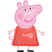 My Dream Day folienballon Peppa Pig 91 x 121 cm rosa/rot