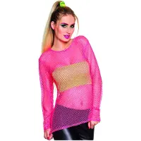 Fun Fischnetz Shirt Neon