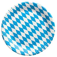 Papstar Teller Bayrisch Blau