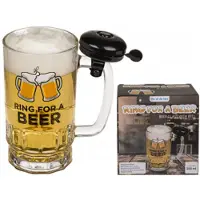 Out of the blue Bierglas mit Klingel