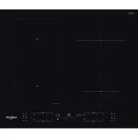 Whirlpool WL B1160 BF, Schwarz, Integriert, 59 cm, Zonen-Induktionskochfeld, Glas, 4 Zone(n)