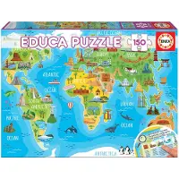 Educa - Weltkarte der Monumente 150 Teile Puzzle