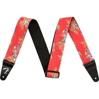 Fender 2 Hawaii-Gurt Red Floral