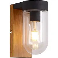 Brilliant Außenwandleuchte Cabar braun IP44 E27 40 Watt dimmbar g. f. Normallampe