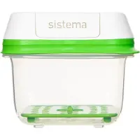 Sistema FreshWorks, Box, Quadratisch, 0,591 l, Grün, Transparent, Weiß, Neuseeland, 120 mm