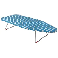 Pricenet Kleines Bügelbrett 71x33x14,5cm – Tischbügelbrett zum Sitzen & Stehen Waschbar Metall Polyester 1,1kg bügelbretter klein