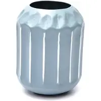 Decorationable | Vase Wanda grau Eisen 12x12x18 cm | NADUVI