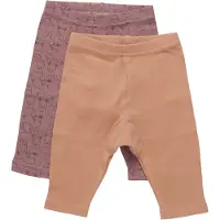 Pippi Baby Leggings - 2er-Pack - Burlwood - - 2 Jahre (92) - Leggings