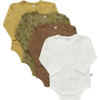 Pippi Baby Bodys l/ä - 4er-Pack - Lametta - - 62 - Body L/Ä