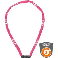 Axa 5011515, Kettenschloss, Schwarz, Pink, Stahl, 1200 mm, 3,5 mm, Platine