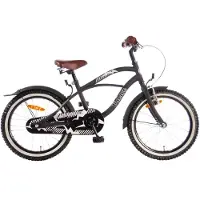 Volare Black Cruiser Kinderfahrrad - Jungen - 18 Zoll - Schwarz - 95 % zusammengebaut