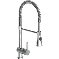 Schutte Wasserhahn Küche CORNWALL Spiralfeder Spültischarmatur Chrom Schwenkbar 79150