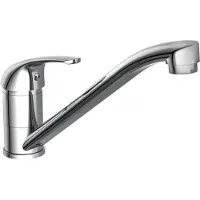 Schutte Küchenarmatur ATHOS Plus, Wasserhahn Küche mit schwenkbarem Auslauf, Chrom