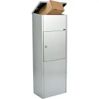 Allux Paketbriefkasten 600 Parcel ZS, verzinkt, 38 x 105 x 23 cm, mit Zylinderschloss