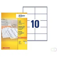 Avery Laser Labels White 105 x 58mm DPS10 1000ST selbstklebendes Etikett 1000 Stück(e)