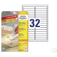 Avery Zweckform Universal-Etiketten, 96 x 16,9 mm, wiederablösbar
