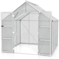 Pergart Vitavia Gewächshaus "Domus 6700" aluminium 6,7 m² 3 mm ESG