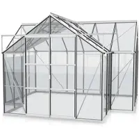 Pergart Vitavia Gewächshaus "Sirona" aluminium 13 m² 3 mm ESG