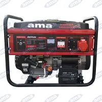 Ama QF5000 3PH Stromgenerator mit elektrischem Anlasser und AVR 5,5 kW - 400V Dauerleistung 5 kW dreiphasig