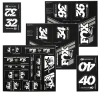 Fox Racing Shox AM Heritage Sticker Set für Federgabel und Dämpfer schwarz/weiß 2021 Zubehör Dämpfer