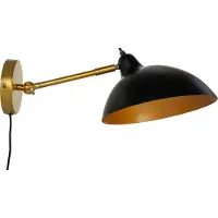Dyberg Larsen Futura Wandleuchte Antique Brass - , Futura, dimmbar, Bronze / Altmessing, für Wohnzimmer, Metall, Skandinavisch