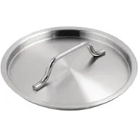 Vogue Hochwertiger Edelstahl Deckel 16cm für Töpfe und Pfannen, Strapazierfähig und Spülmaschinenfest