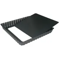 De Buyer DeBuyer quadratische Antihaft Kuchenform mit herausnehmbarem Boden 18cm