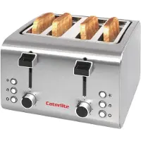 Caterlite CP929 Toaster, Edelstahlgehäuse, Stoppfunktion, Auftaufunktion