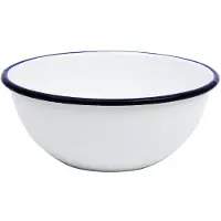 Olympia emaillierte Dessertschalen weiß-blau 6cm