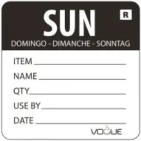 Vogue Farbcodesticker Sonntag