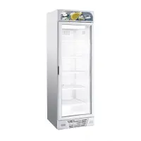 CombiSteel Tiefkühlschrank TOPO | 1x abschließbare Glastür + LED & Display | 382 Liter, HxBxT 205,8x64x67cm |¬†-18/-24¬∞C |¬†Weiß | + Geschirrtuch