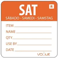 Vogue Farbcodesticker Samstag