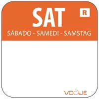 Vogue Farbcode Sticker Samstag orange