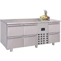 CombiSteel Gastro Edelstahl Kühltisch Kühltheke Monoblock -2/+8°C 6 Schubladen 385L
